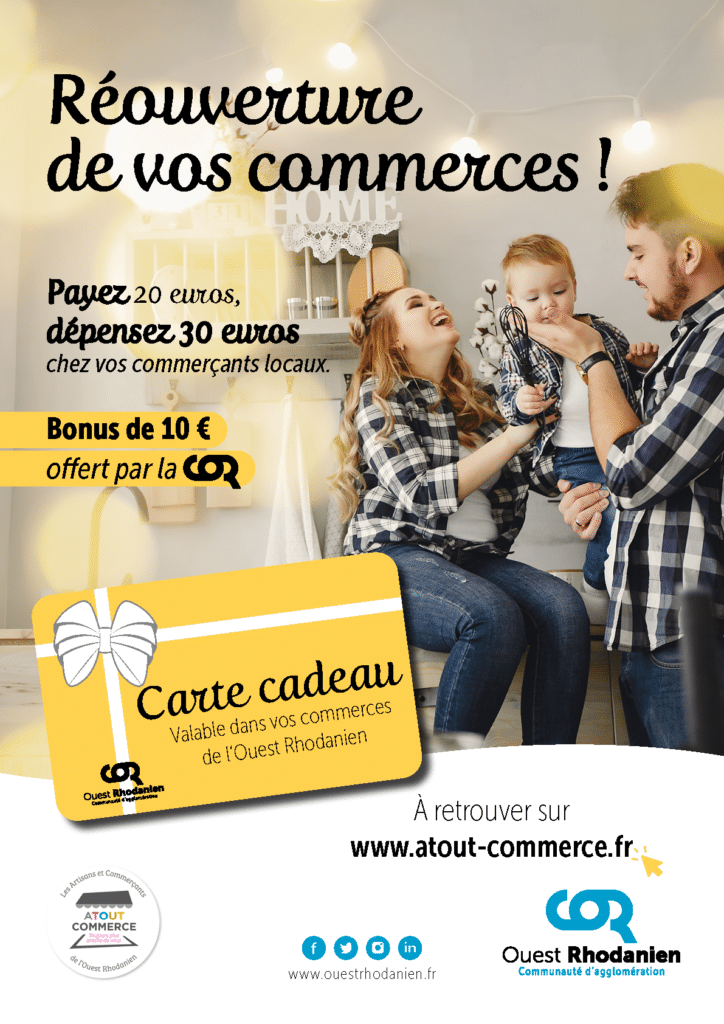 De nouvelles cartes cadeaux mises en vente par la COR