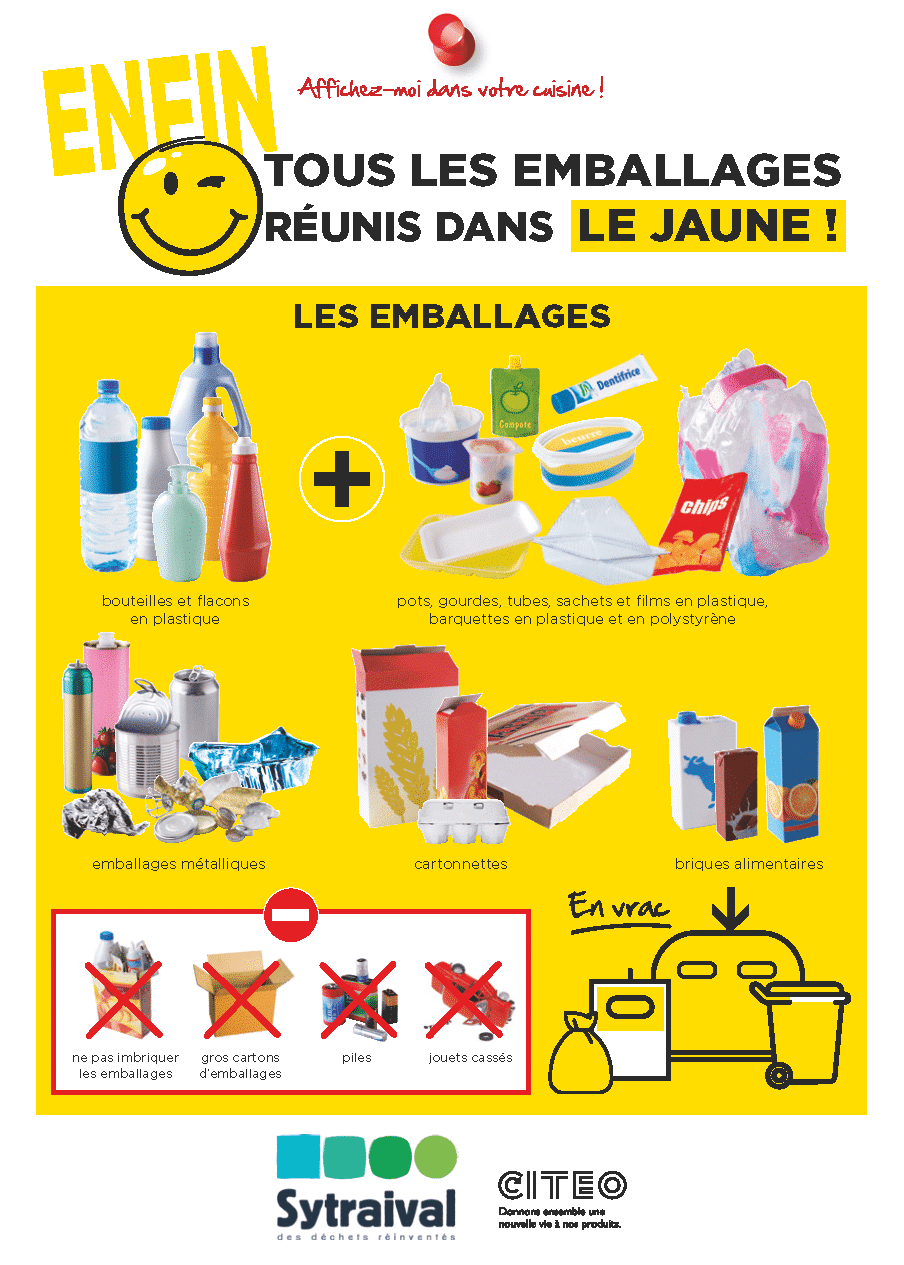 Mise au point de la mairie sur la distribution des sacs jaunes